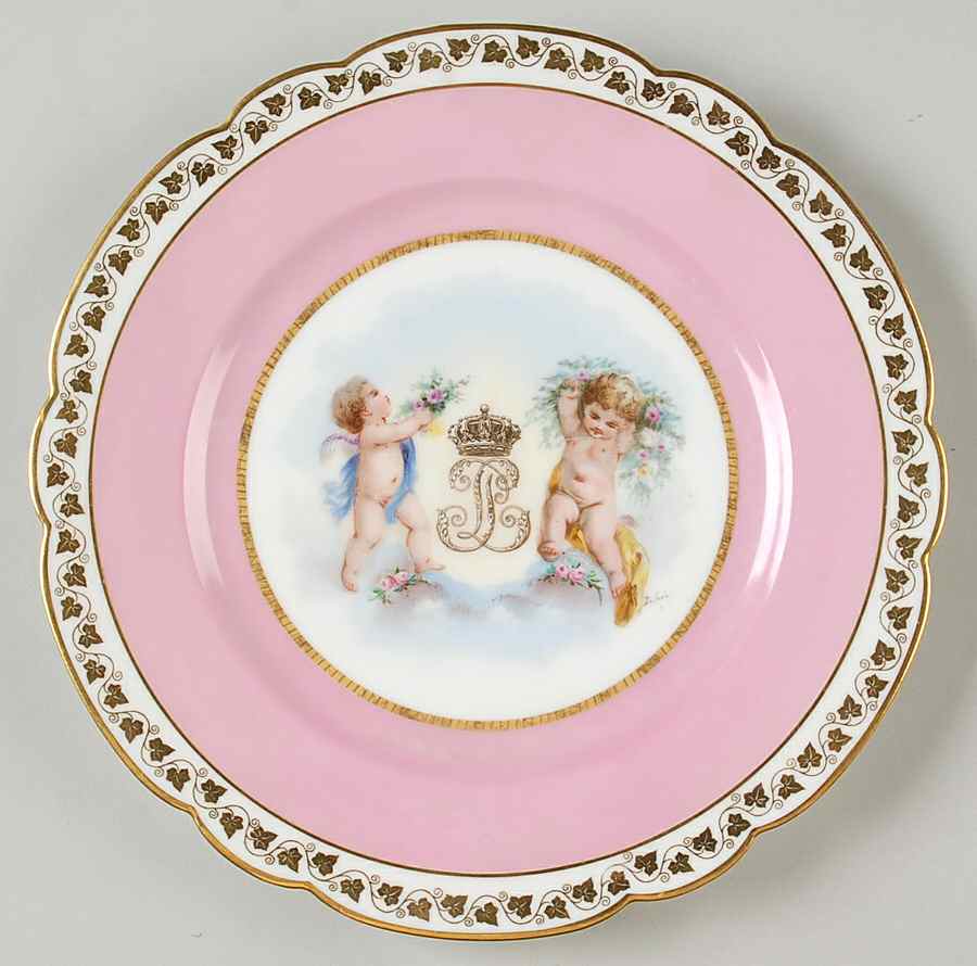 SPF33 Dinner Plate by Sevres Porcelain (France)-1