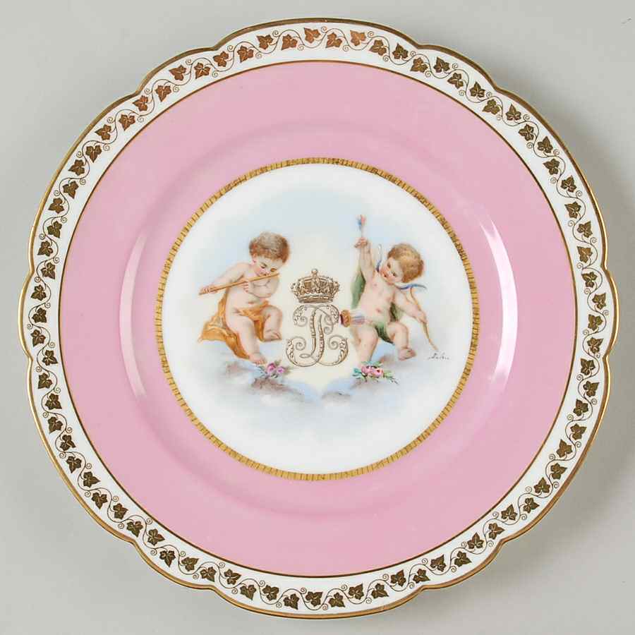 SPF33 Dinner Plate by Sevres Porcelain (France)-1