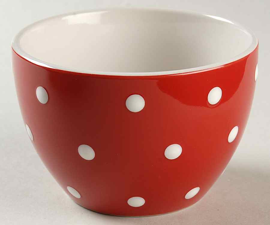 Dots Red 5" Mixing Bowl by Signature-1