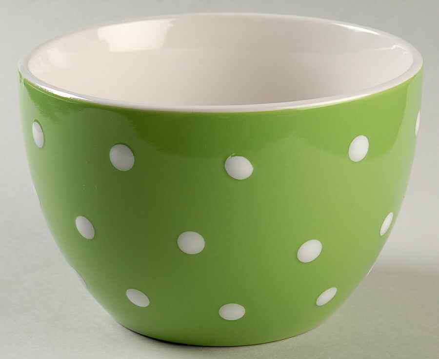 Dots Green 6" Mixing Bowl by Signature-1