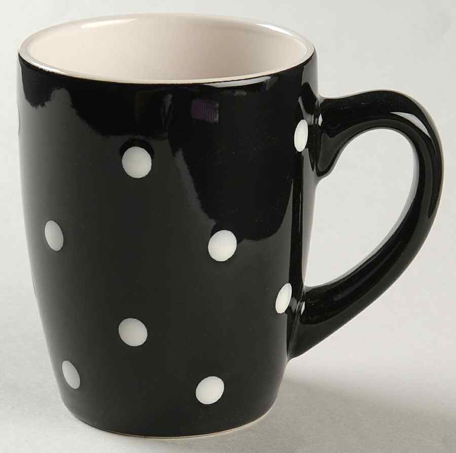 Dots Black Mug by Signature-1
