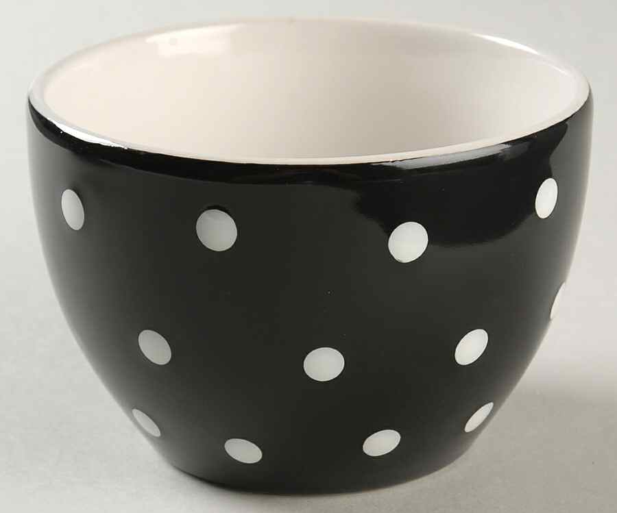 Dots Black 5" Mixing Bowl by Signature-1