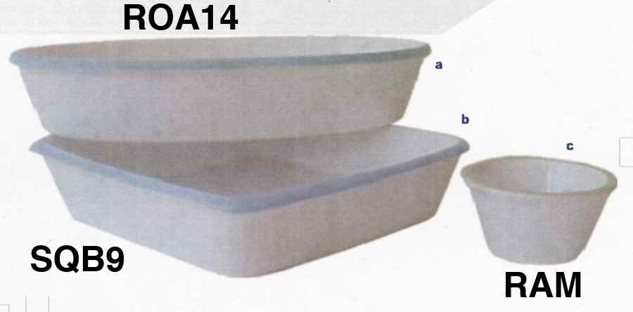Line Line Blue 14" Oval Roaster by Secla-1