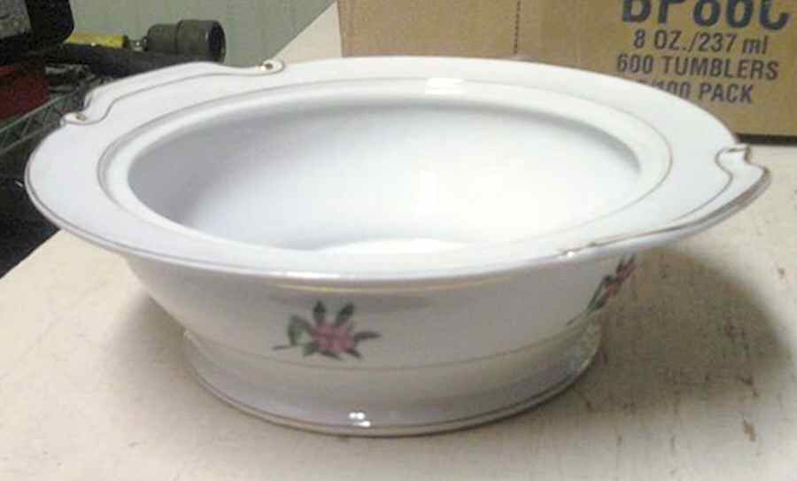 Rhododendron Round Vegetable No Lid by Seto China-1