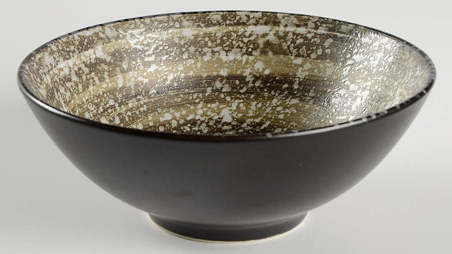 Soho Black Soup/Cereal Bowl by Sango-1