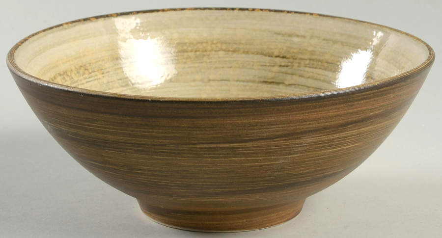 Patio Brown Soup/Cereal Bowl by Sango-1