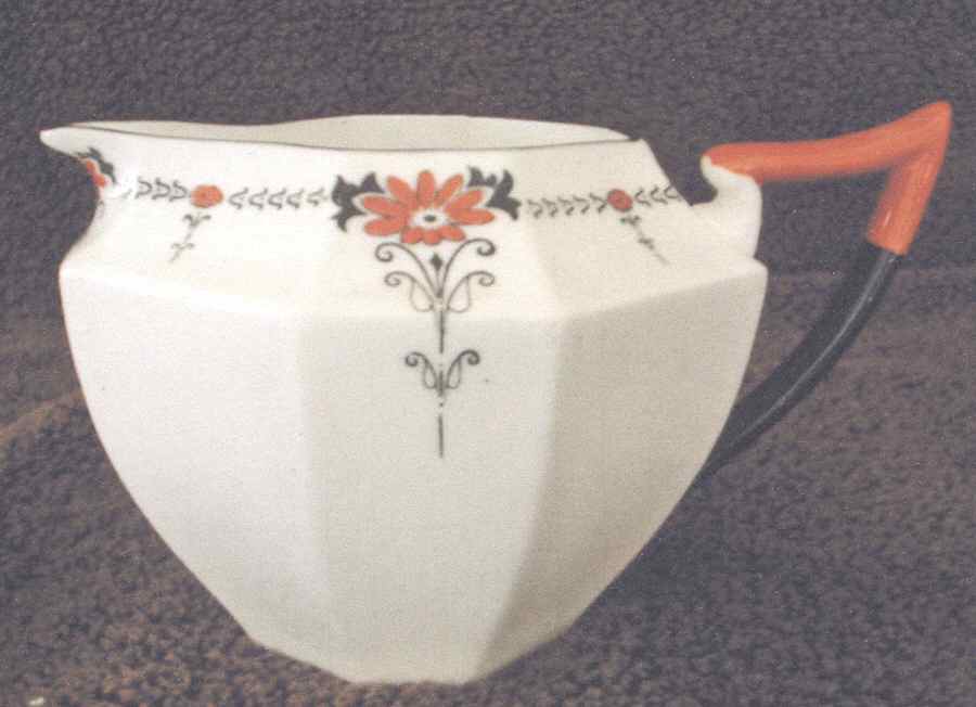 Coral Daisy Creamer by Shelley-1