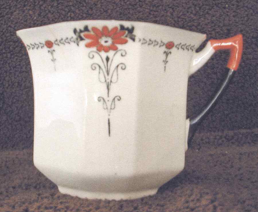 Coral Daisy Flat Cup by Shelley-1