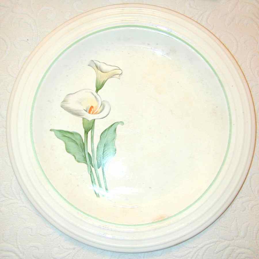 Bridal Flower Dinner Plate by Sebring Pottery-1