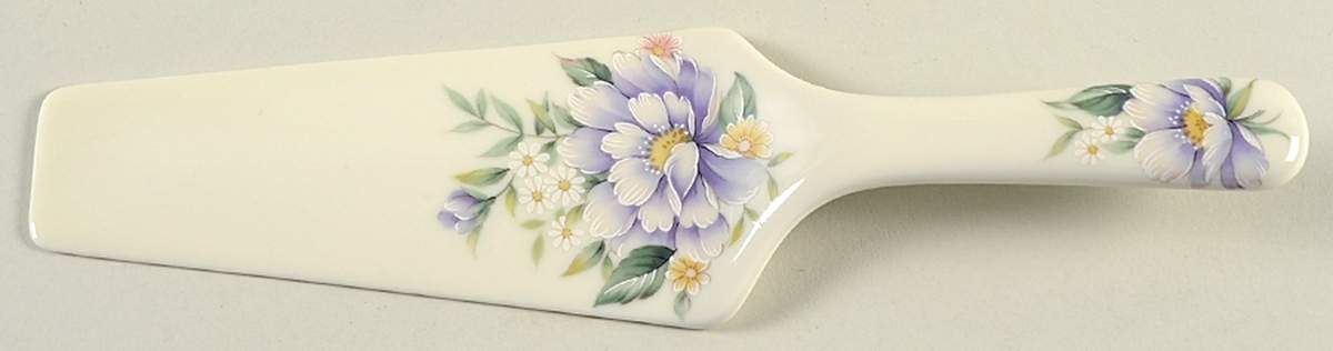 Donna (Gold Trim) Solid Ceramic Pie/Cake Server by Sadek-1