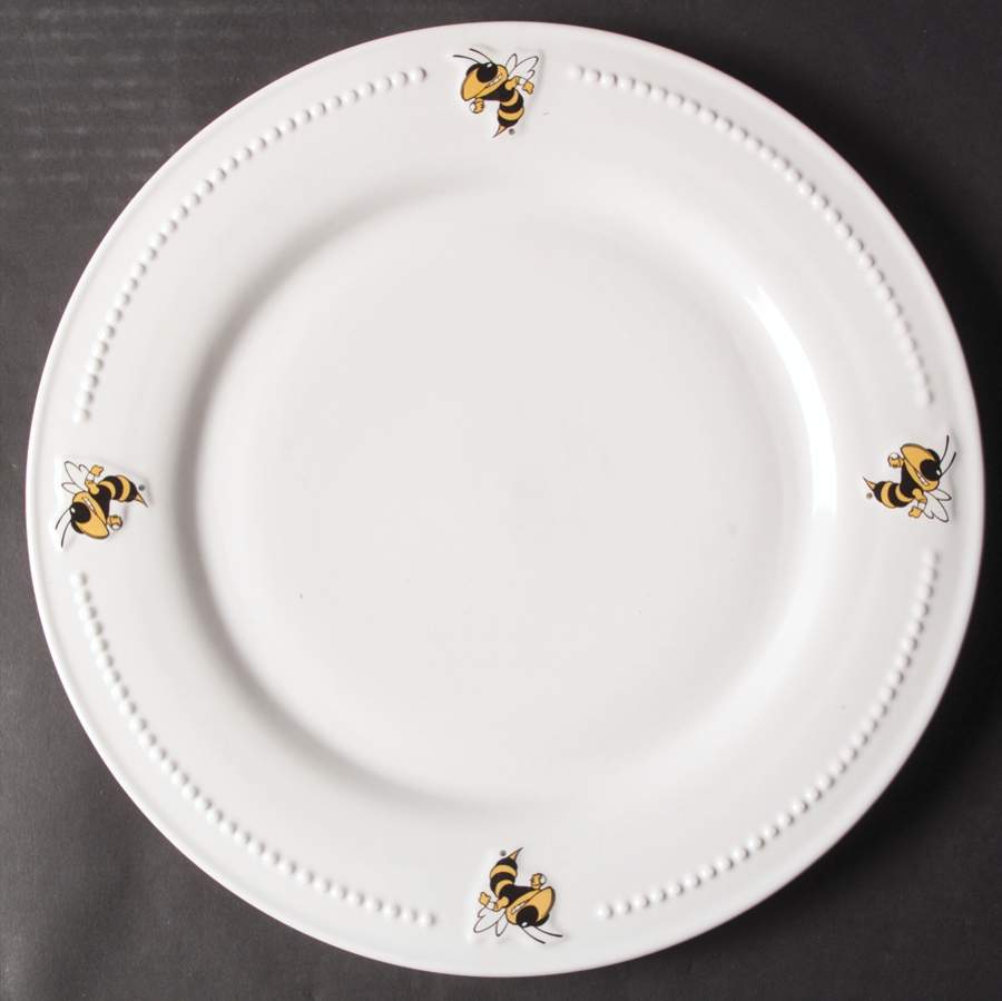 Georgia Tech Dinner Plate - Set of 4 by Slavic Treasures-1