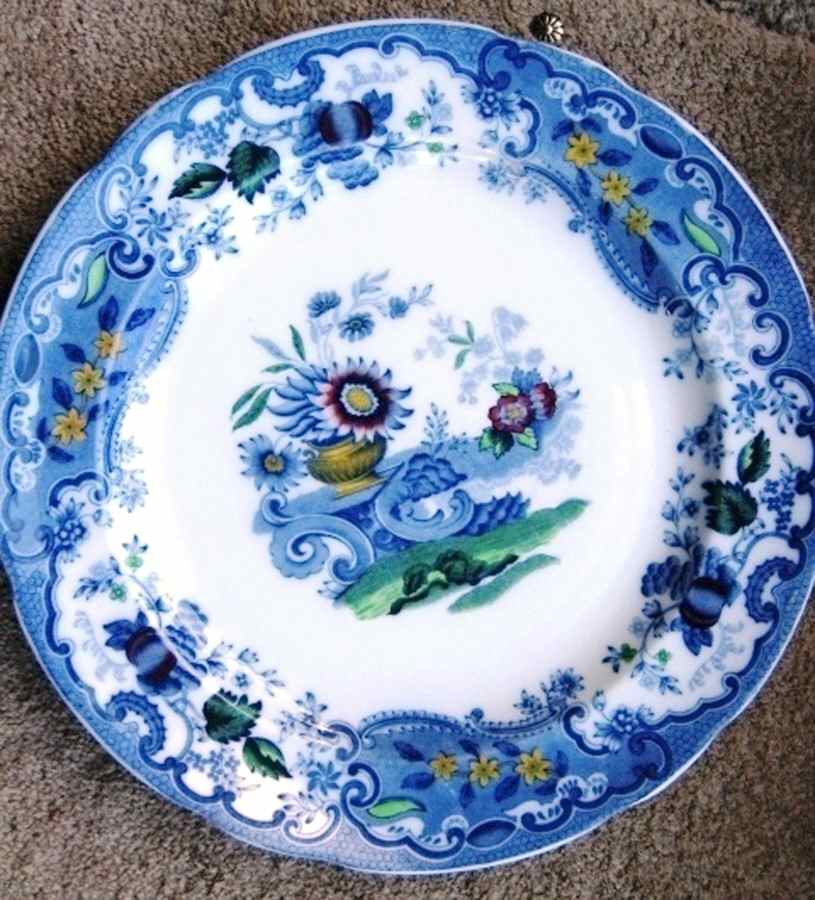 May Blue Multicolor Dinner Plate by Spode-1