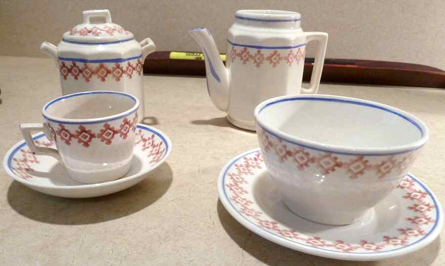 STF62 Flat Cup & Saucer Set by Staffordshire-1