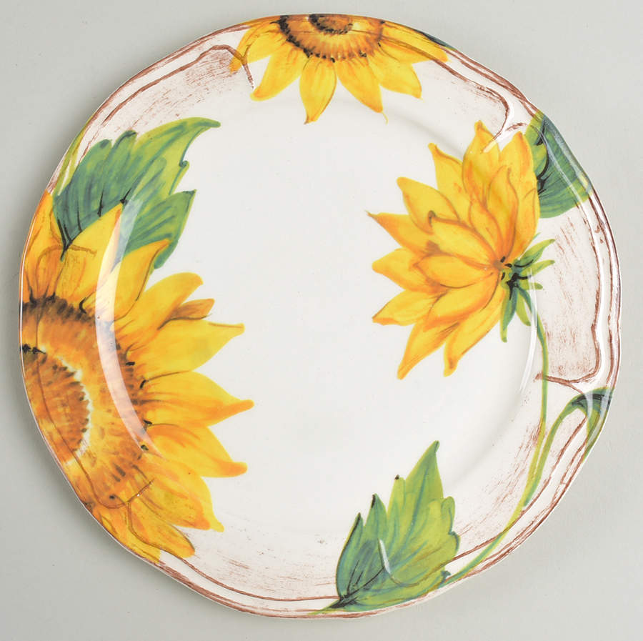 Tuscan Sunflower Salad Plate by Sur La Table-1