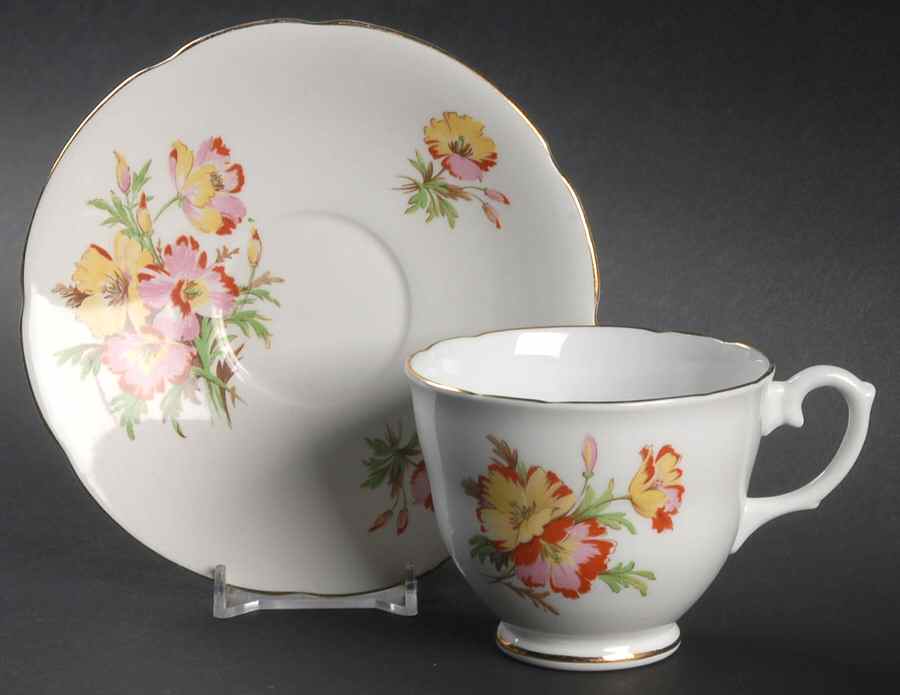 58-66 Footed Cup & Saucer Set by Spencer Stevenson -1