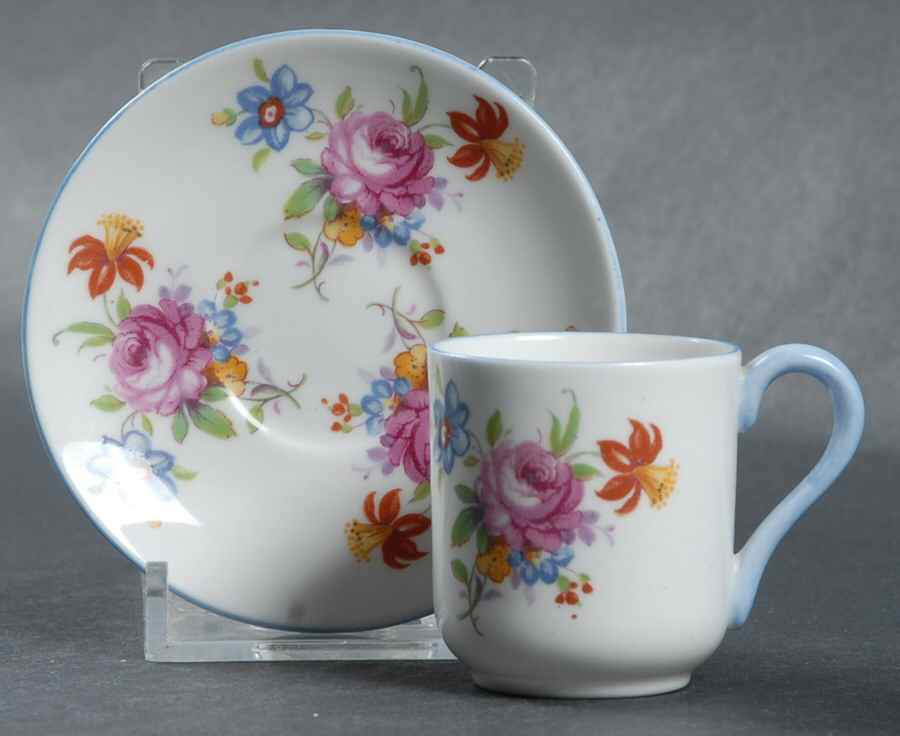 17865 Miniature Cup and Saucer Set by Shelley-1
