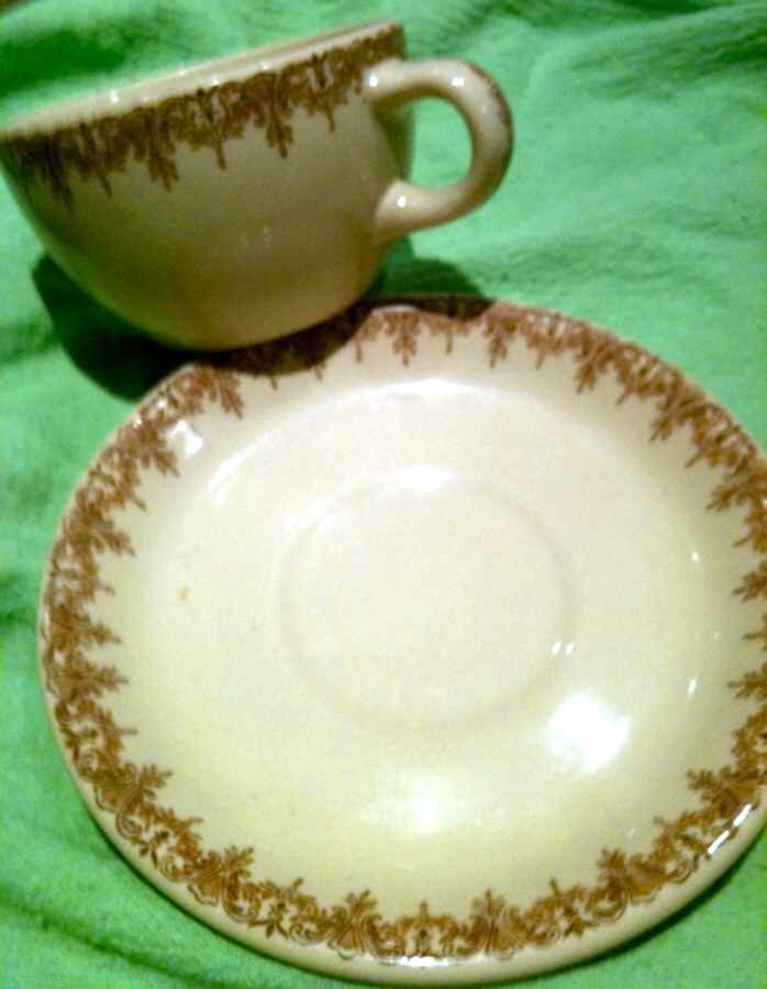 SHO350 Flat Cup & Saucer Set by Shenango-1