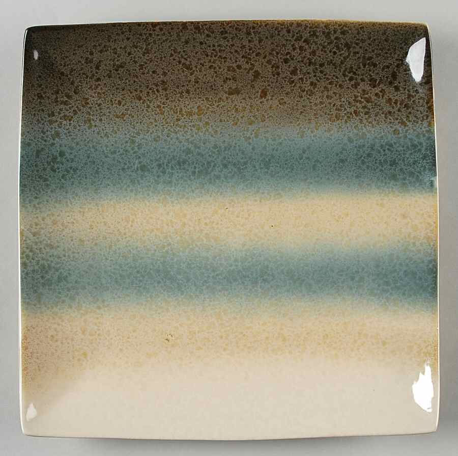 Nouveau Teal Square Dinner Plate by Sango-1
