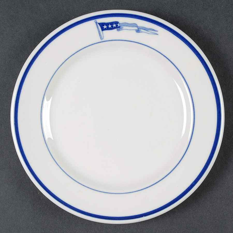 US Navy Mess Wardroom Officer Bread & Butter Plate by Shenango-1