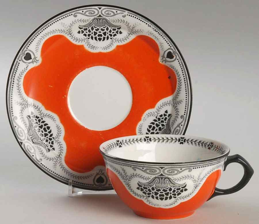 Tosca Flat Cup & Saucer Set by Societe Ceramique-1