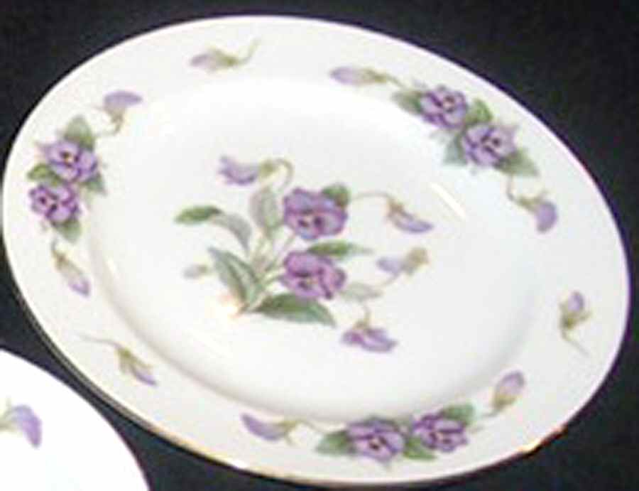 Pansy Salad Plate by Sango-1