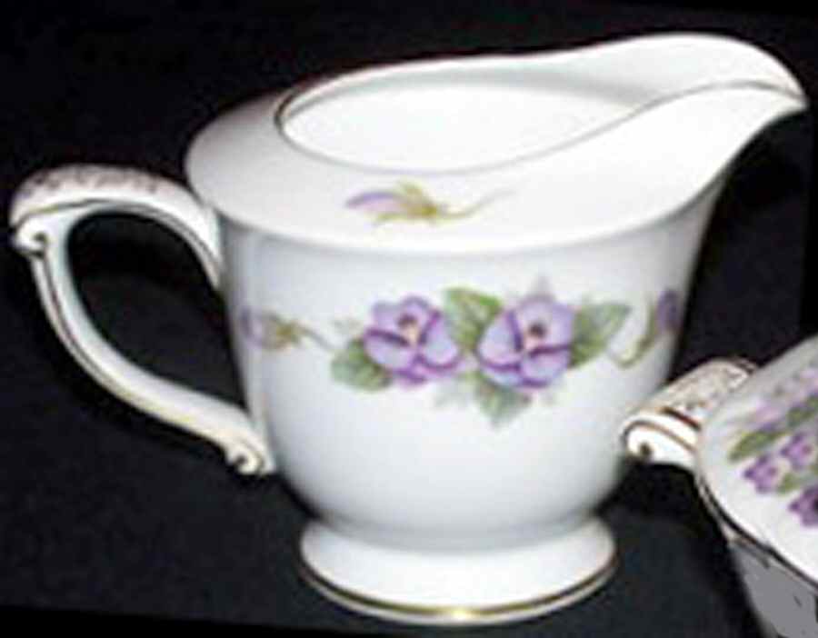 Pansy Creamer by Sango-1