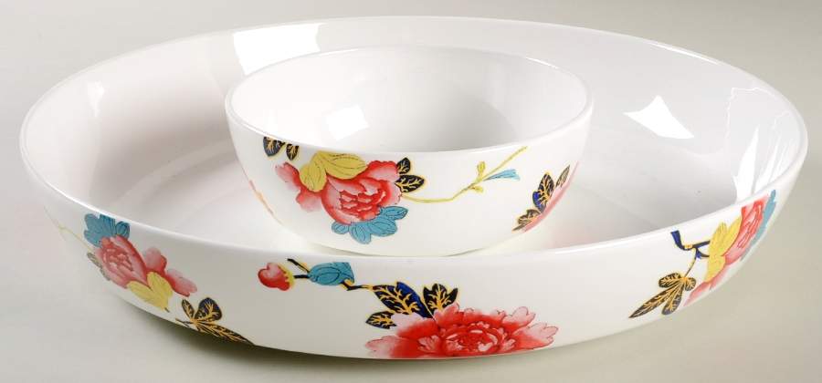 Isabella Chip & Dip Set (Uses Cereal Bowl) by Spode-1
