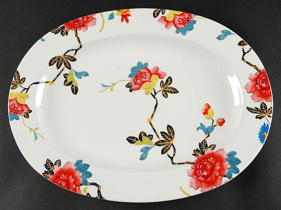 Isabella 14" Oval Serving Platter by Spode-1