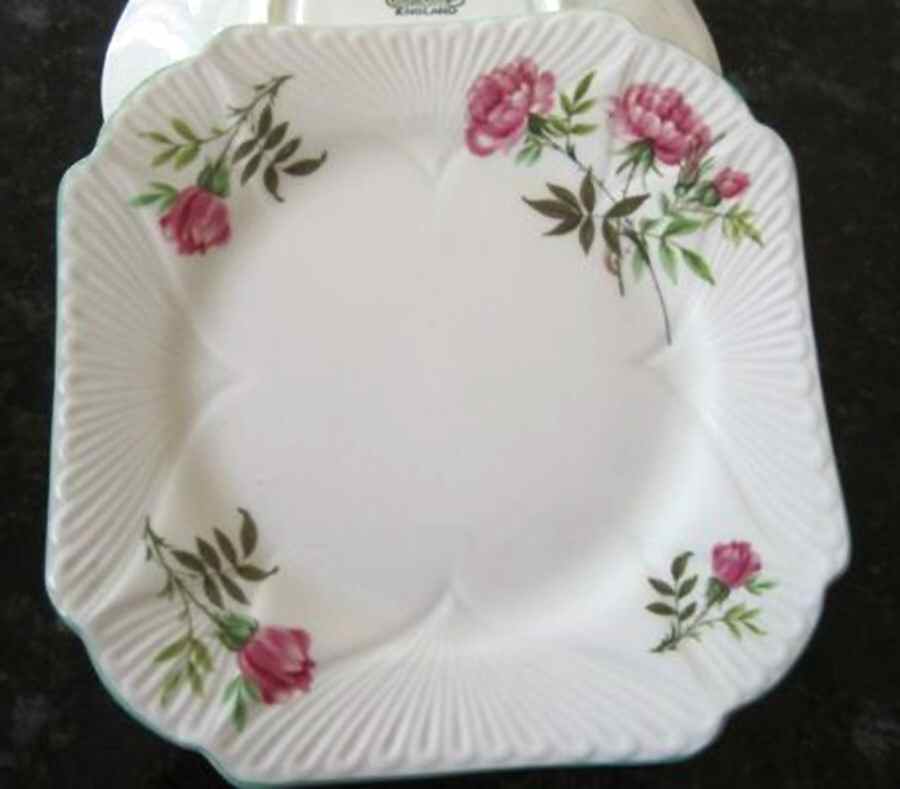 Eglantine Square Bread & Butter Plate by Shelley-1