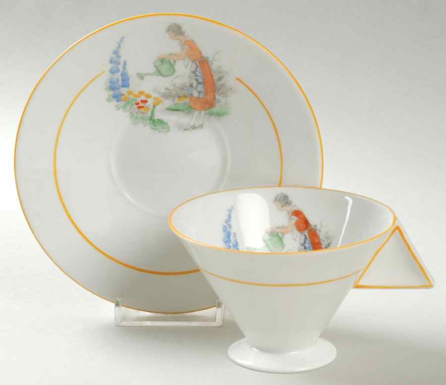 P2169 Footed Cup & Saucer Set by Shelley-1