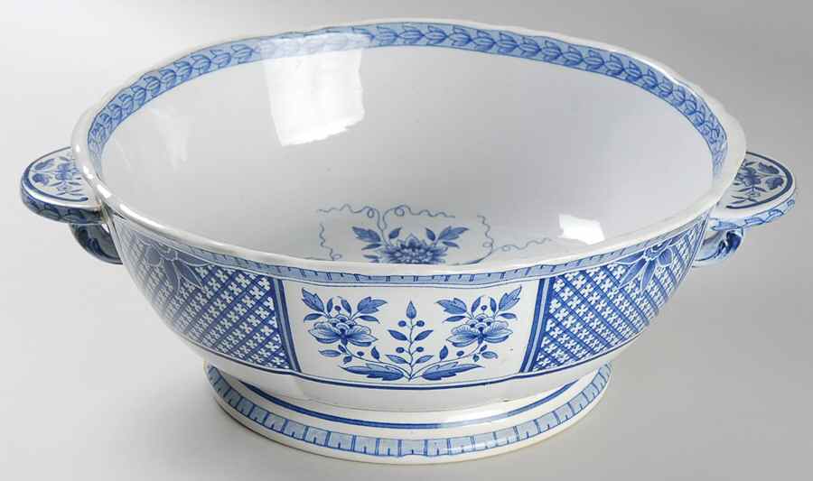 La Fayette 10" Large Salad Serving Bowl by Sarreguemines-1