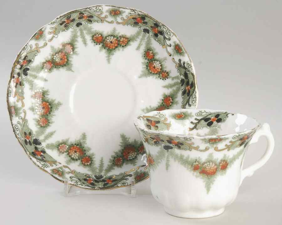 Clarence Flat Cup & Saucer Set by J Goodwin, Stoddard & Co-1