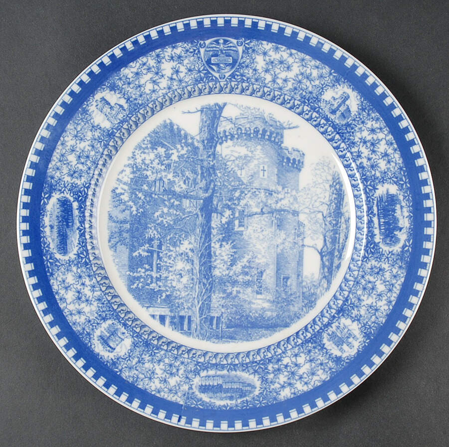 Culver Military Academy Blue Dinner Plate by Shenango-1