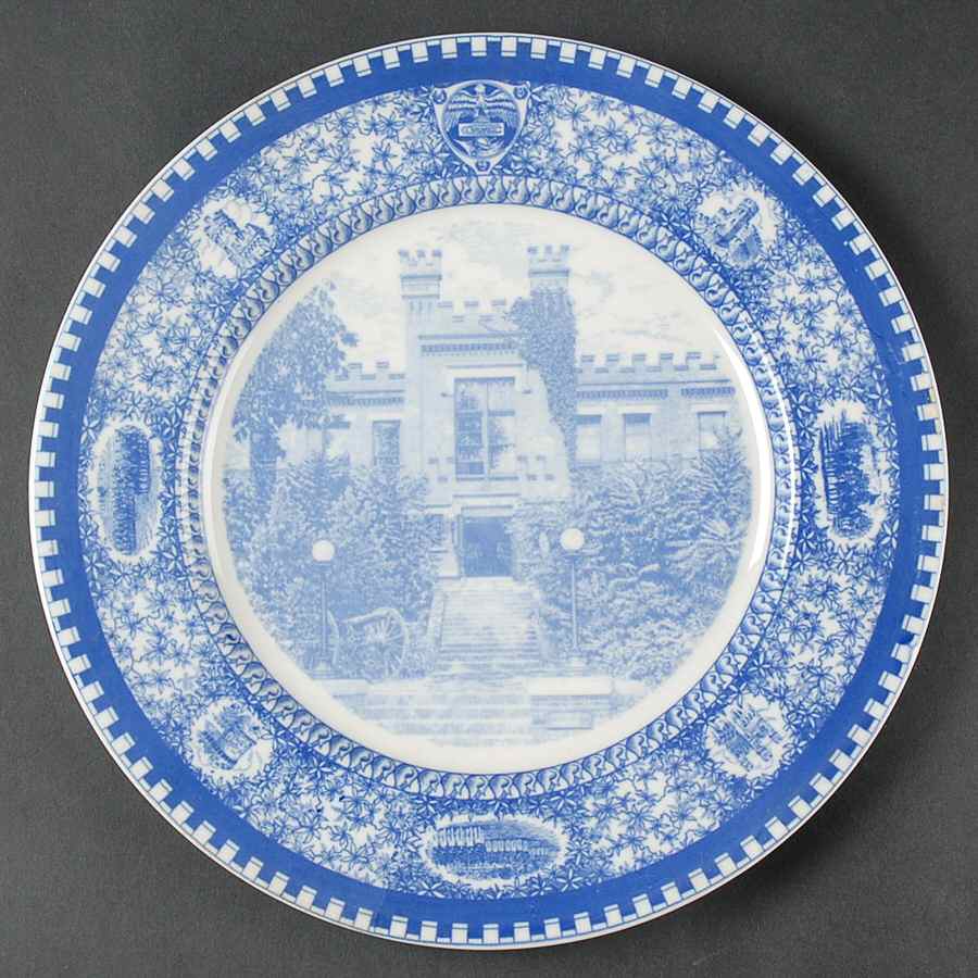 Culver Military Academy Blue Dinner Plate by Shenango-1