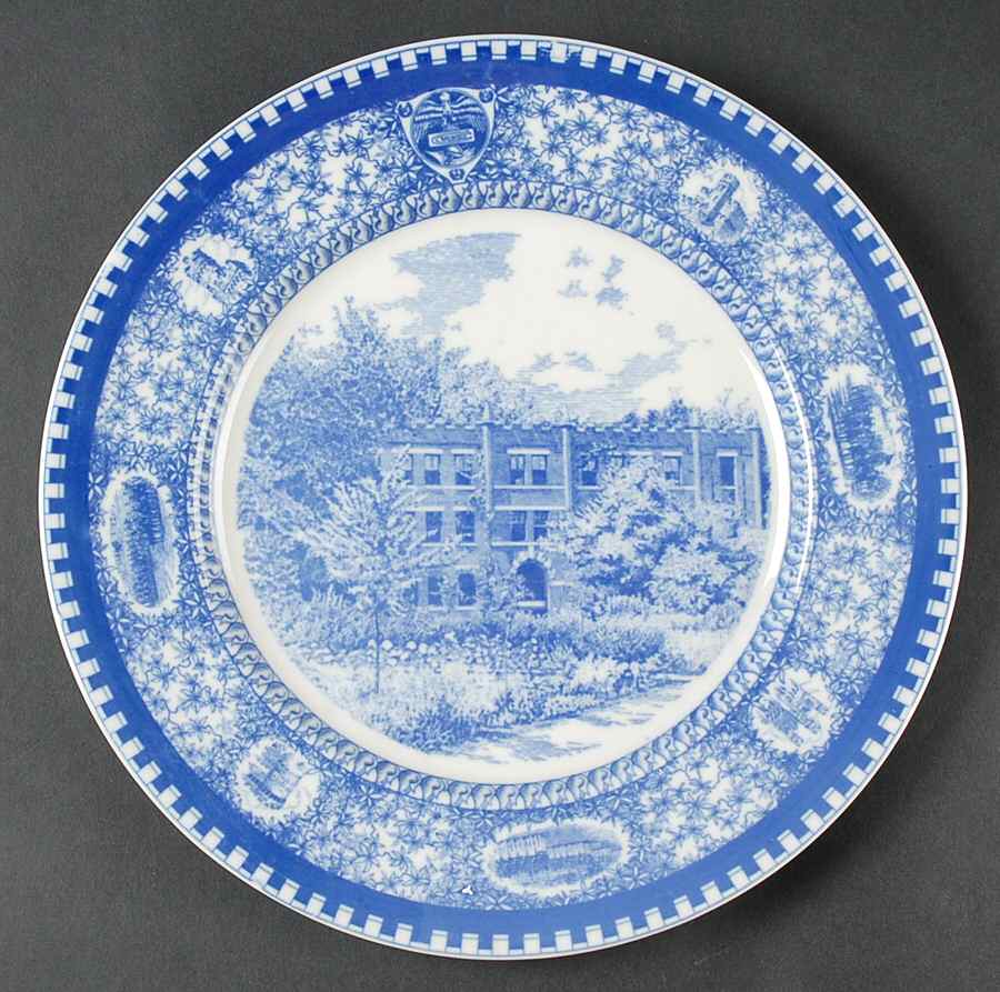Culver Military Academy Blue Dinner Plate by Shenango-1
