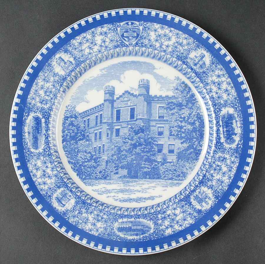 Culver Military Academy Blue Dinner Plate by Shenango-1