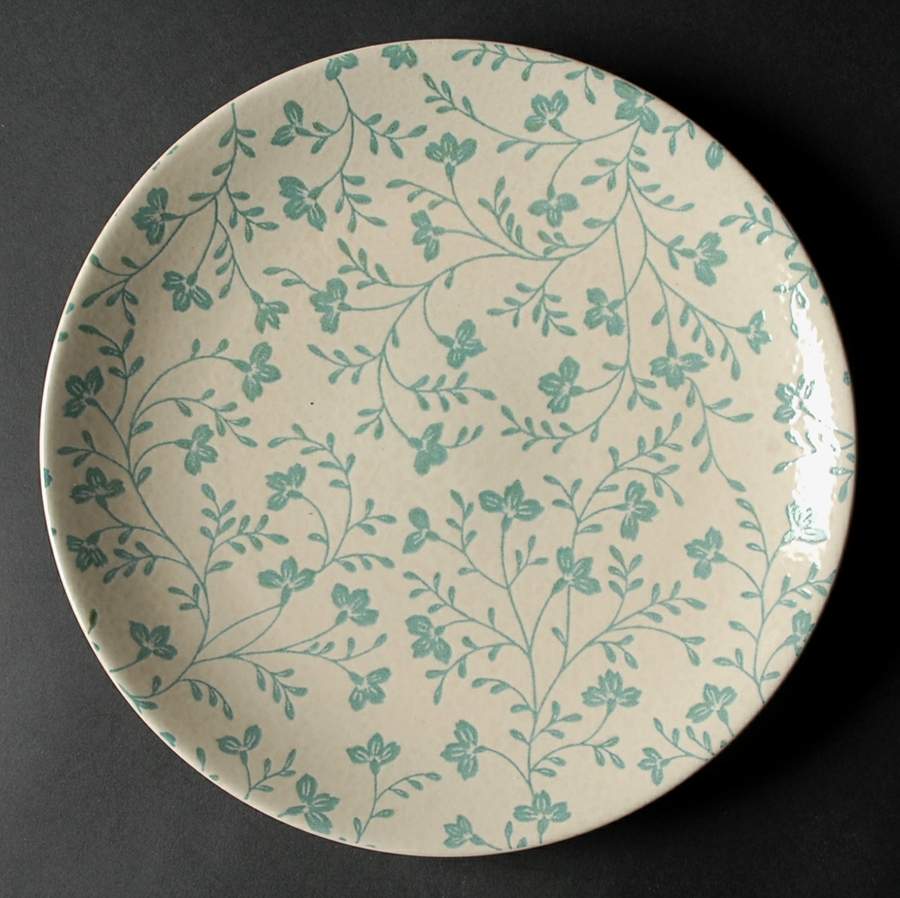 Fresh Flowers Aqua Dinner Plate by Sango-1