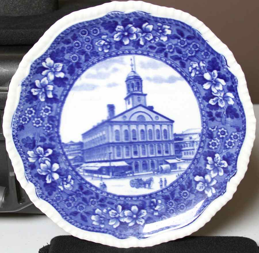 Boston Scenes (Blue) Dinner Plate by Spode-1