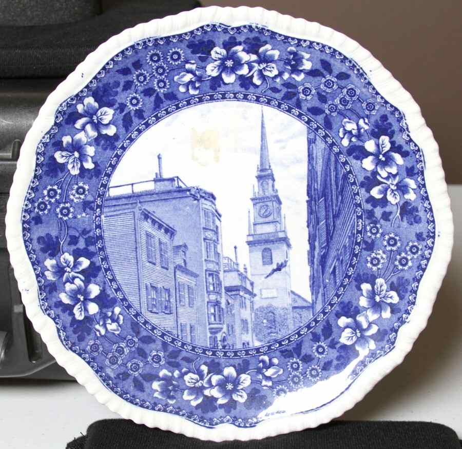Boston Scenes (Blue) Dinner Plate by Spode-1
