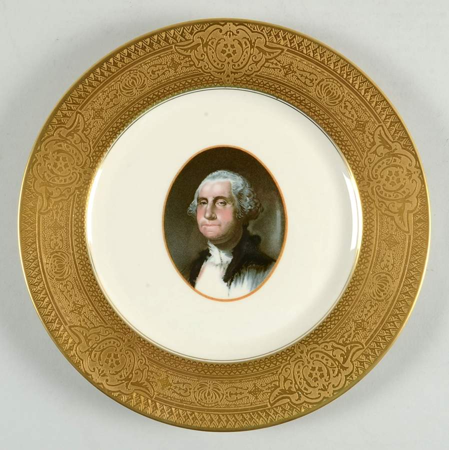 George Washington (Chesepeake & Ohio RR) Service Plate (Charger) by Syracuse-1