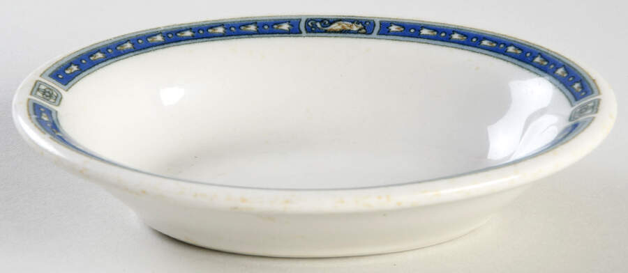 Seahorse (Florida East Coast Railway) 5" Oval Baker by Sterling China (USA)-1