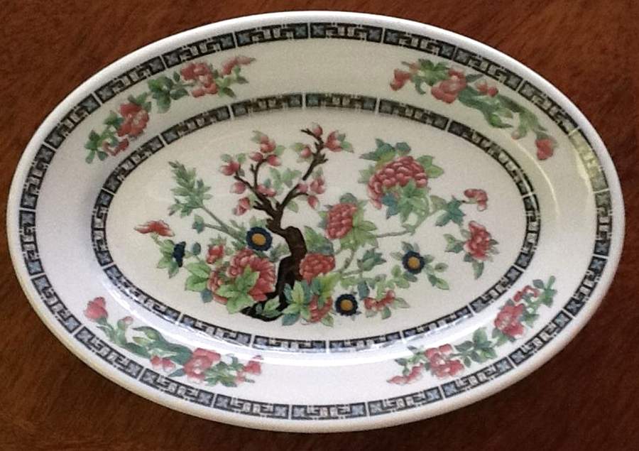 Indian Tree (New York New Haven & Hartford) 10" Oval Vegetable Bowl by Shenango-1