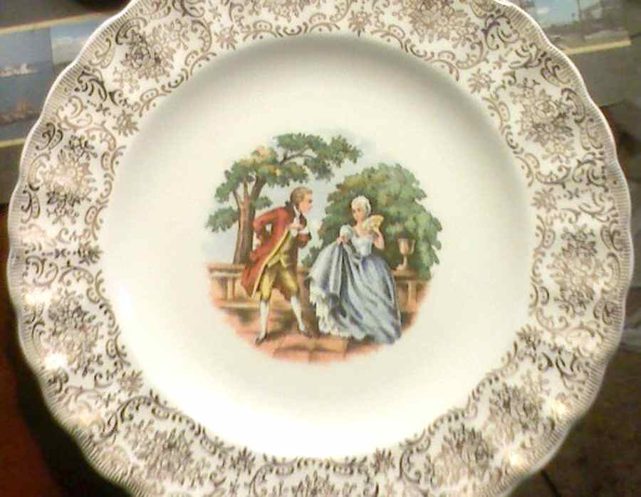 Chantilly Dinner Plate by Sebring Pottery-1