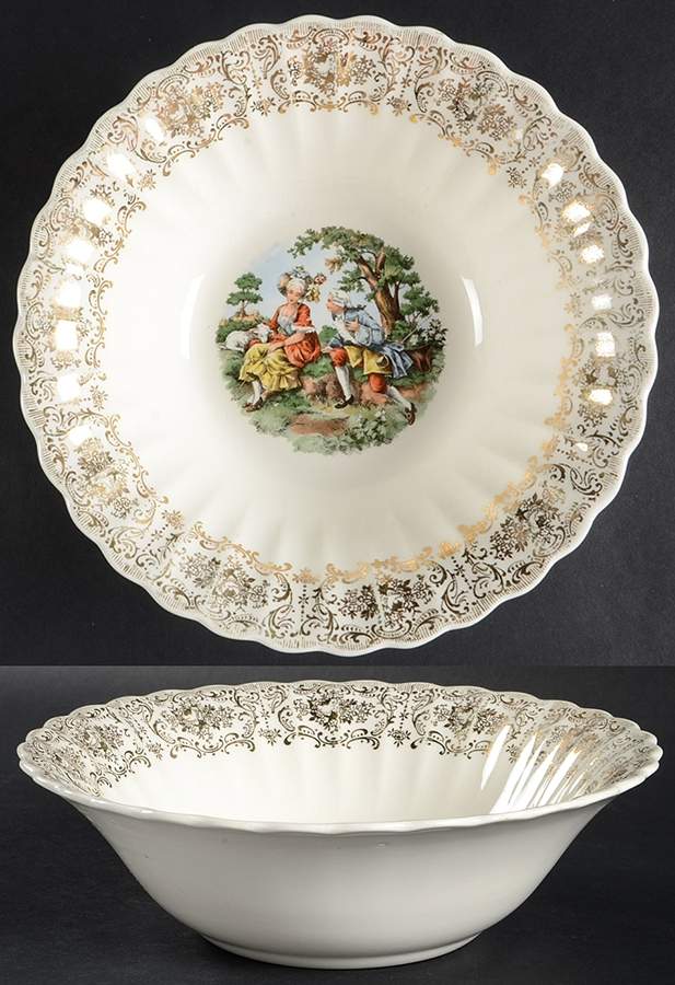 Chantilly 8" Round Vegetable Bowl by Sebring Pottery-1
