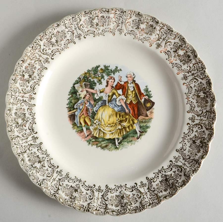 Chantilly Dinner Plate by Sebring Pottery-1