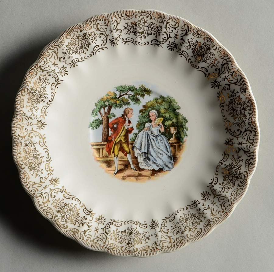 Chantilly Saucer by Sebring Pottery-1