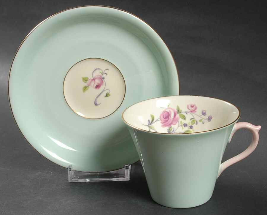 13339 Flat Cup & Saucer Set by Shelley-1