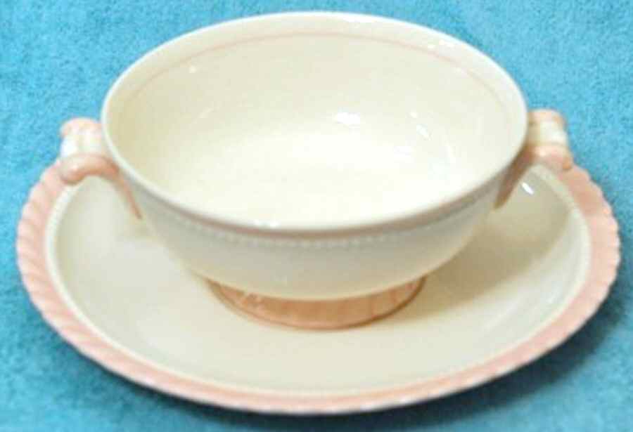 STB382 Footed Cream Soup Bowl & Saucer Set by Steubenville-1