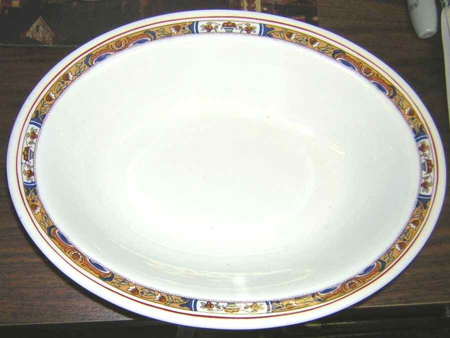 SHO356 10" Oval Vegetable Bowl by Shenango-1