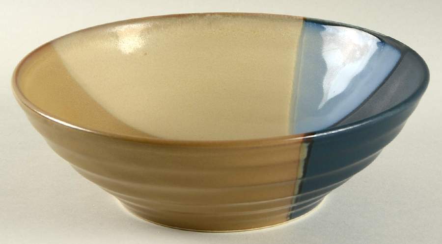 Gold Dust Blue Soup/Cereal Bowl by Sango-1